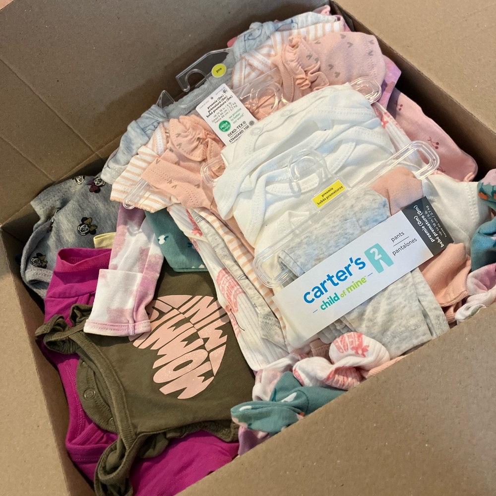 Mostly new baby clothes for girl